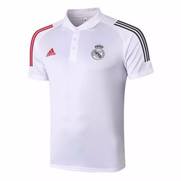 Polo Real Madrid 2020/21 Blanco Rojo